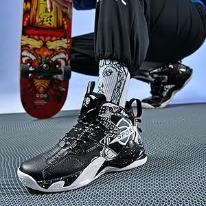 Amazon.co.jp: [Cosea] バスケットシューズ メンズ バッシュ 黒